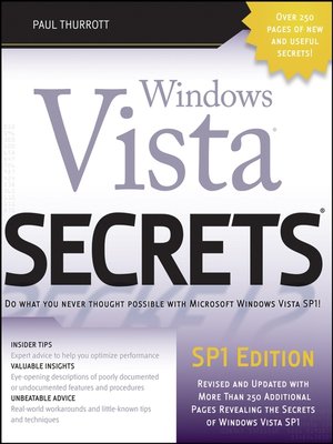 cover image of Windows Vista Secrets